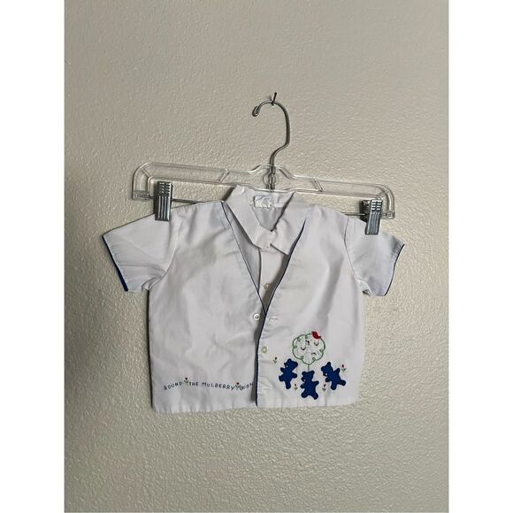 Vintage Nannette Embroidered Baby Button Up - Picture 1 of 4
